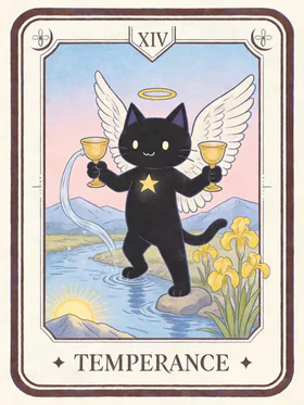 节制猫猫塔罗牌